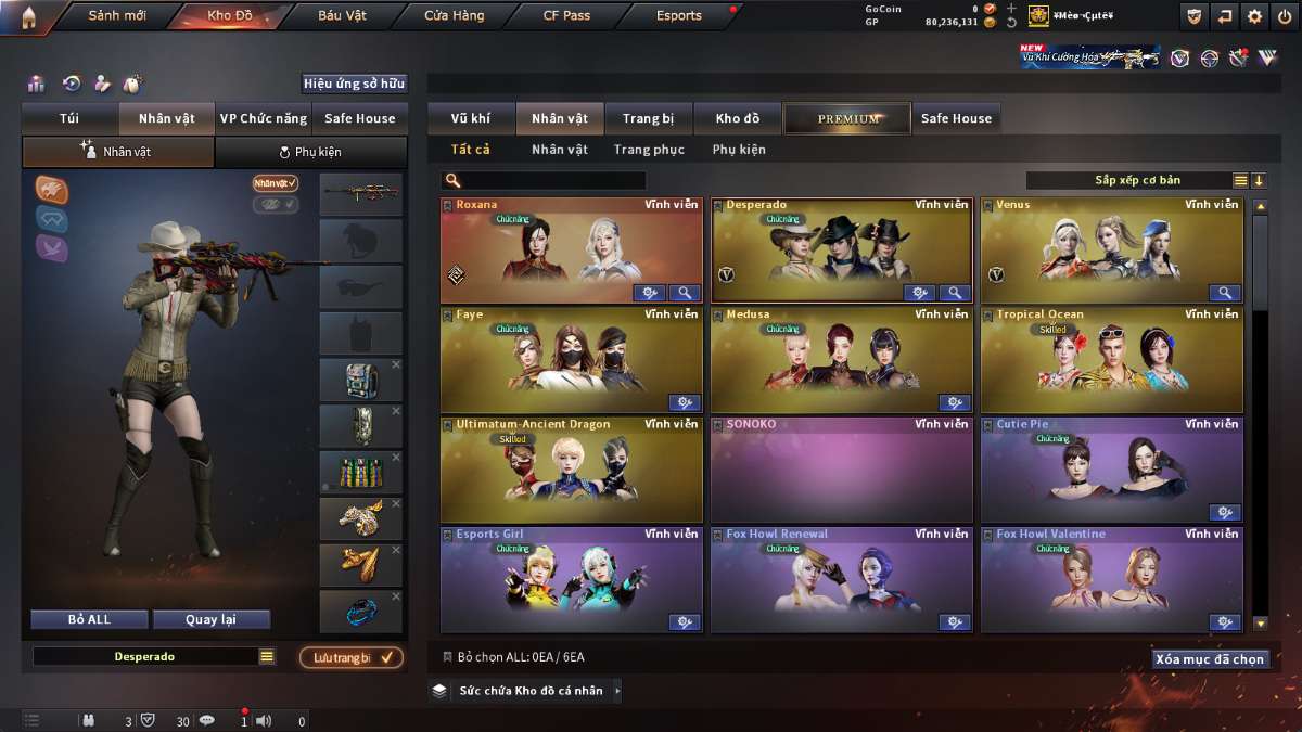 shop acc cf uy tin gia re